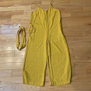 NWT mustard yellow jumpsuit